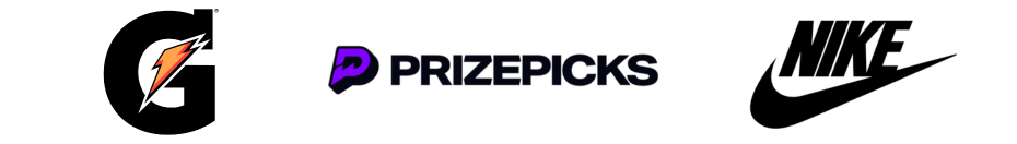 AJ Greene brand deals featuring Gatorade, Nike, and PrizePicks represented by Raymond Representation.