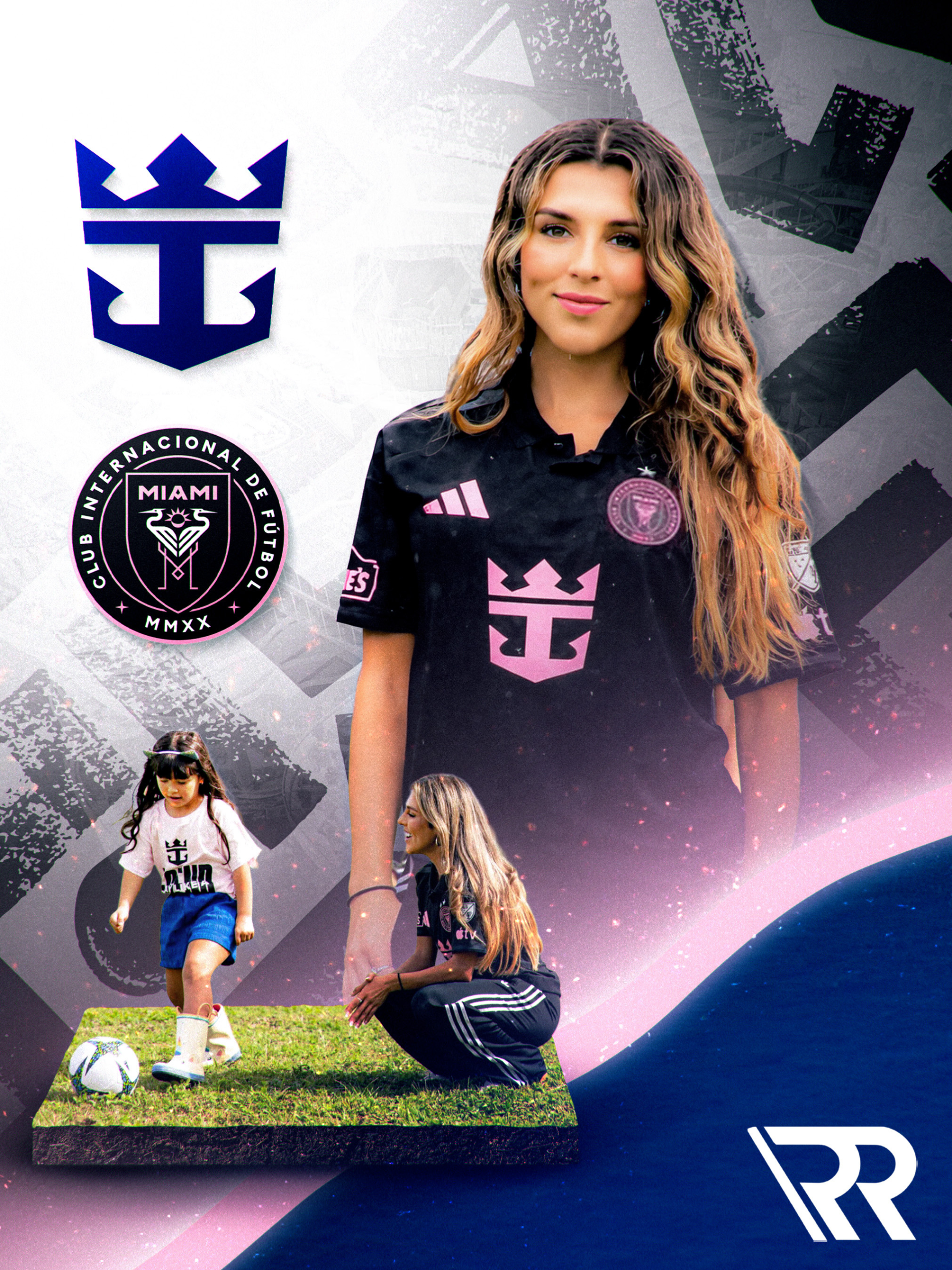 Jen Munoz with Royal Caribbean and Inter Miami collaboration represented by Raymond Representation.