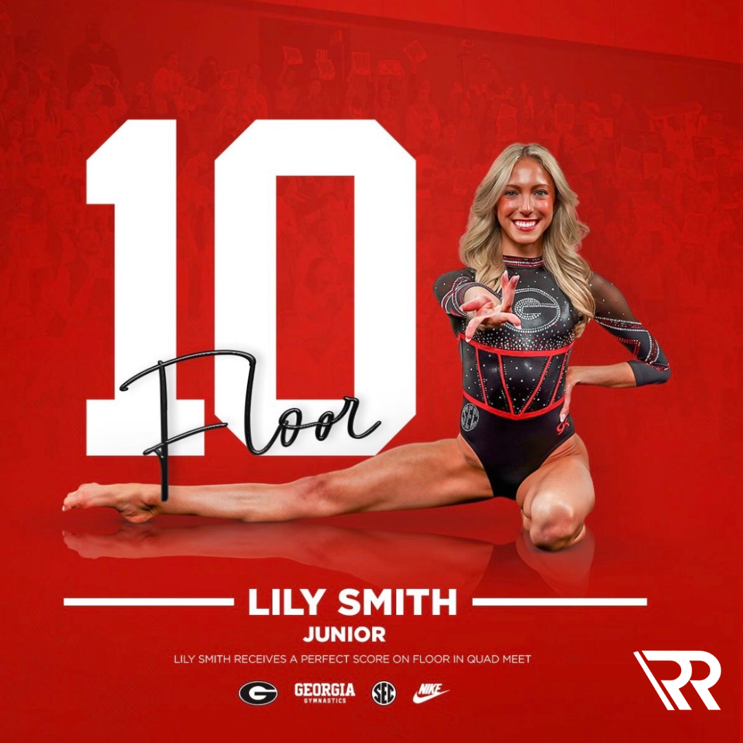 Lily Smith University of Georgia gymnast represented by Raymond Representation.