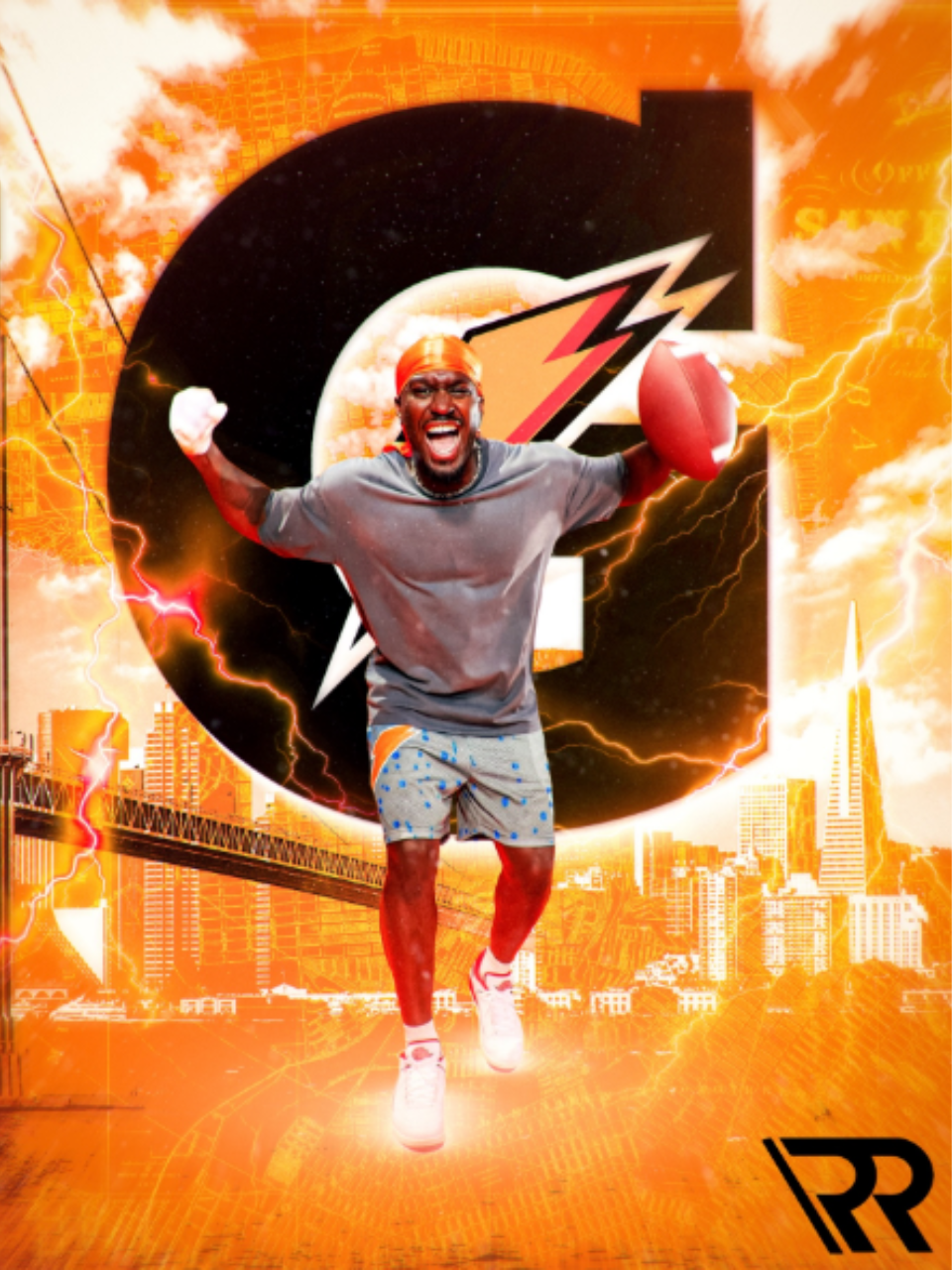 AJ Greene featured in a Gatorade brand deal represented by Raymond Representation.